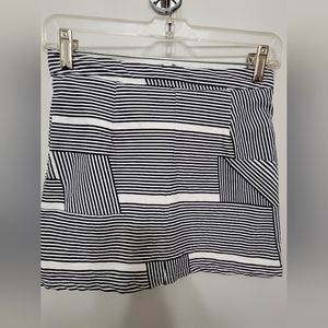 Black & White Geometric skort